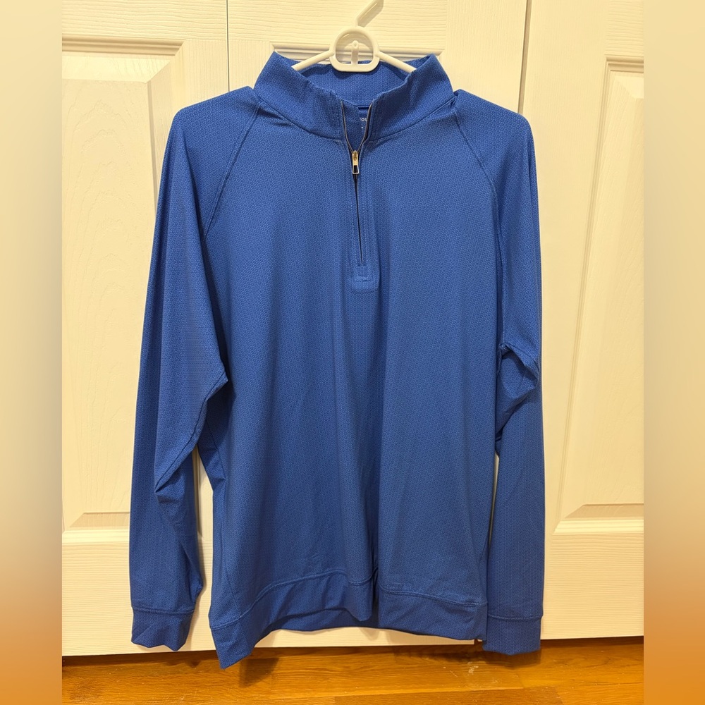 Men's Blue Quarter-Zip Shirt